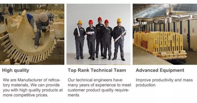 産業用炉 懸垂火 レンガ 熱ショック耐性 耐火性 高アルミナ アンカーレンガ 熱炉用 2