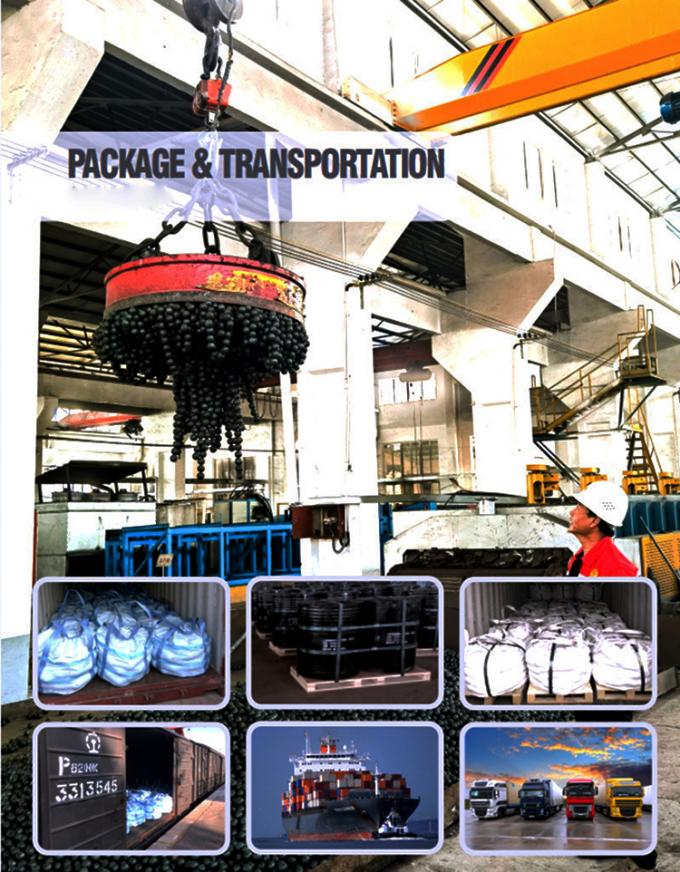 工場価格 30mm 50mm 100mm 磨き鉱山ボール 鋳造鋼ボール ボールミールのために 4