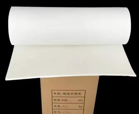 0.3-15mm 厚さ アルミシリケート繊維紙 1260 熱隔熱 セラミック繊維紙