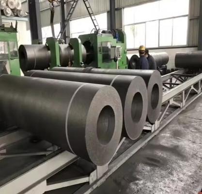 Dia 100-750mm 高品質黒鉛電極 L1800-2700mm UHP HP RP 炭素黒鉛電極 Eaf Lf 炉用