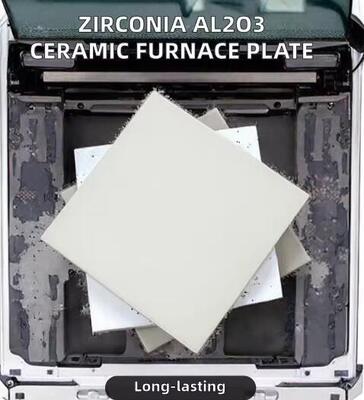 高温炉用ジルコニアAl2O3セラミックプレート、工業用セラミック用途、カスタム切断・曲げ加工