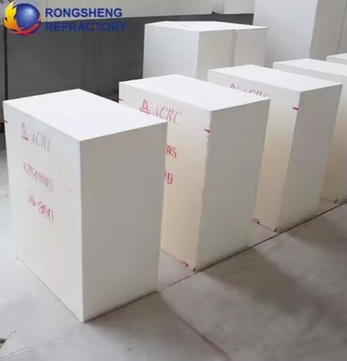 高温溶融鋳造レンガ 耐火性ジルコニアコーランダムレンガ AZS-41,AZS-36,AZS-33 ガラス炉用