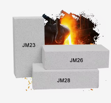 ロンシェン Jm23 Jm26 Jm28 Jm32 耐火性火のレンガ 1800C 白色軽量 隔熱性マルライトレンガ